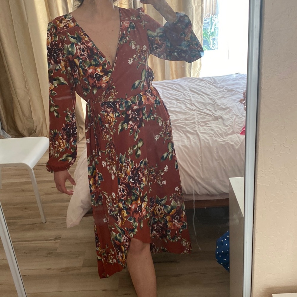 Printed floral dress